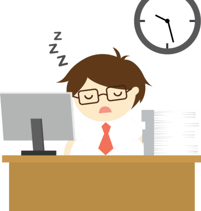 tired-man-desk-clock Healthcare